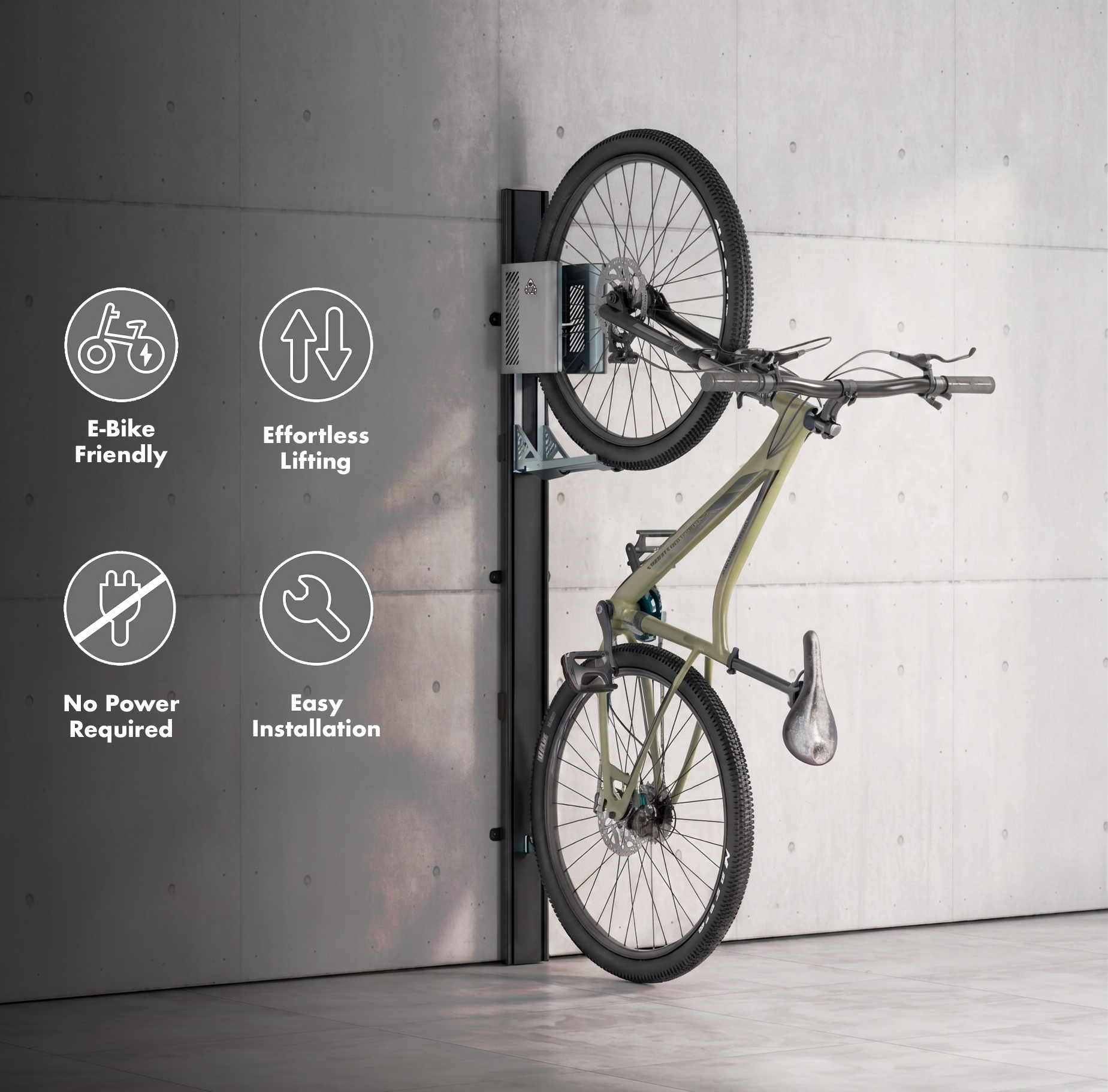 Wall-Mounted Bike Rack