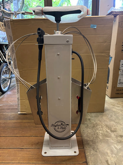 Bike Repair Station IBOMBO PRS-sV20 RAL 9006 (Custom Rhythm&Ride Decal, Without Side Stand))